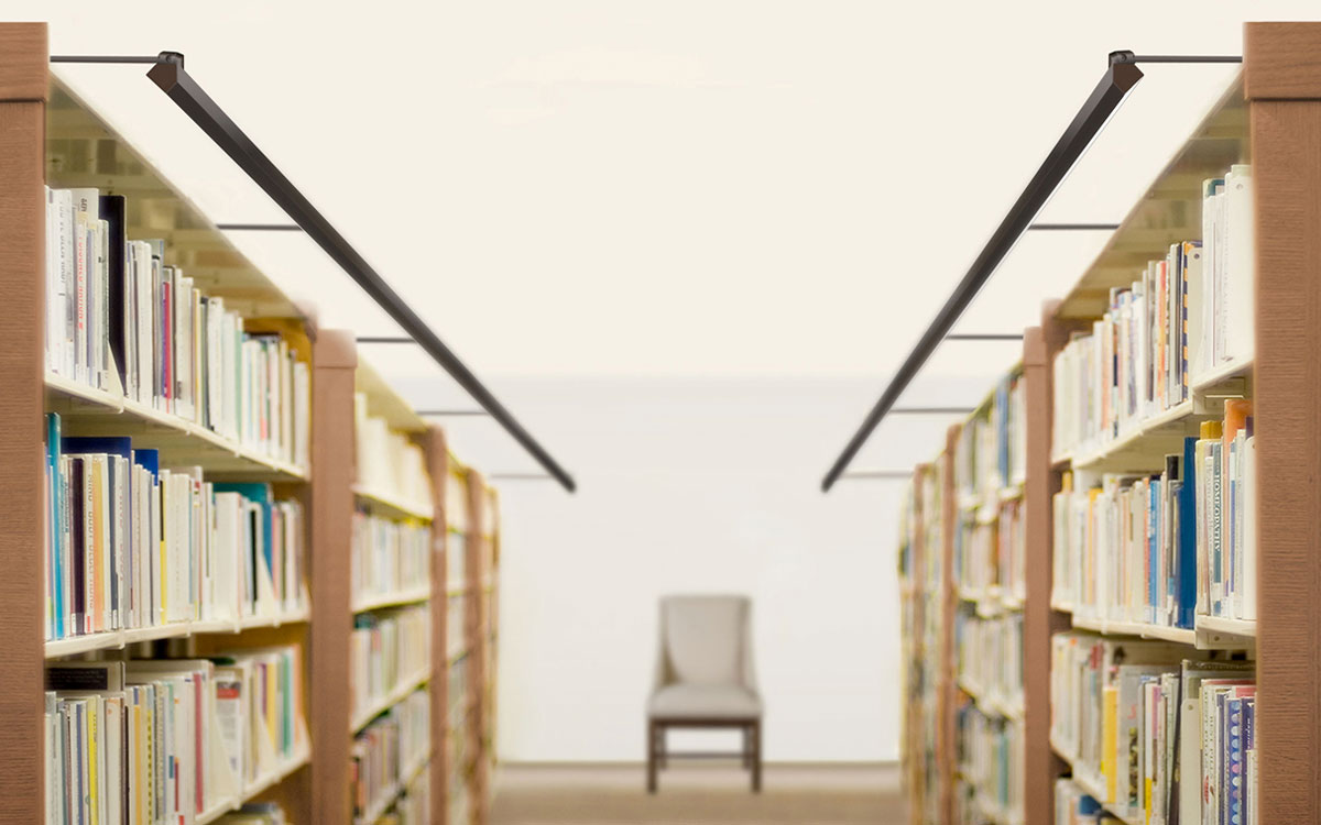 Pictured: Angle Display Sign by PureEdge Lighting Display Lights