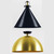 Black Cone / Brass Dome