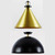 Brass Cone / Black Dome