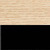 White Pigmented Oak / Black
