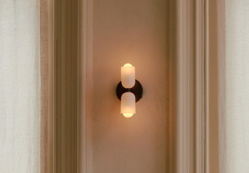 Chromatic Glass Up Down Sconce by In Common With