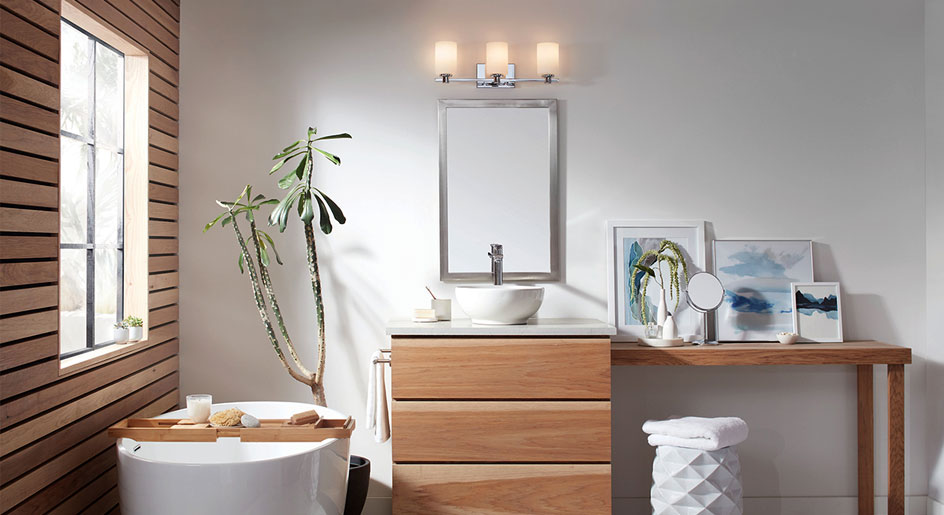How To Light A Bathroom Lightology, How High Should A Vanity Light Be Installed