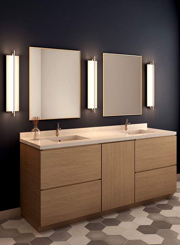 How To Light A Bathroom Lightology, Best Way To Light A Vanity Mirror