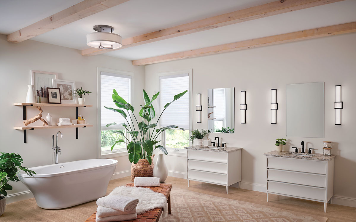 How To Light A Bathroom Lightology, Bathroom Lighting Cool Or Warm White