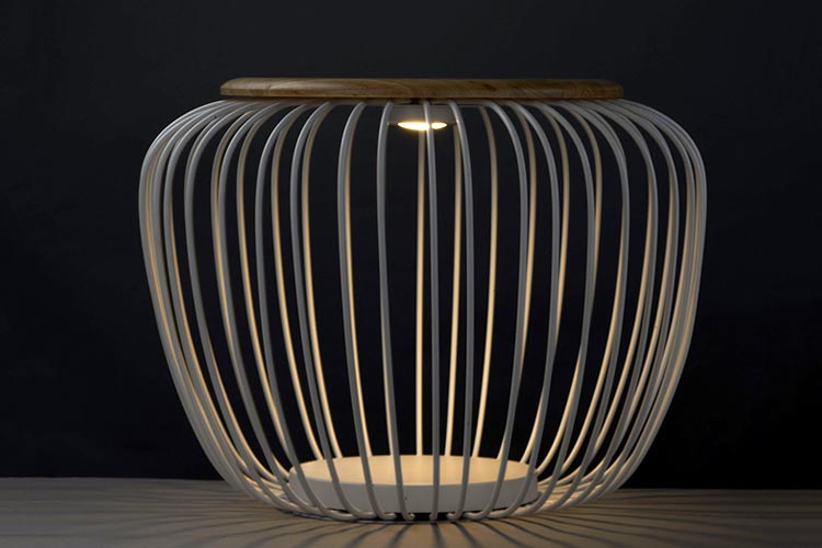 Cage Lighted Table by Et2