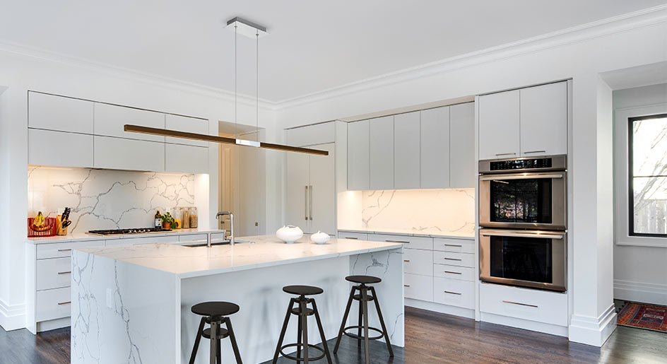 Linear pendant kitchen deals island