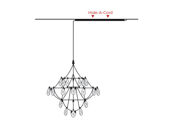 Chandelier Hide a Cord