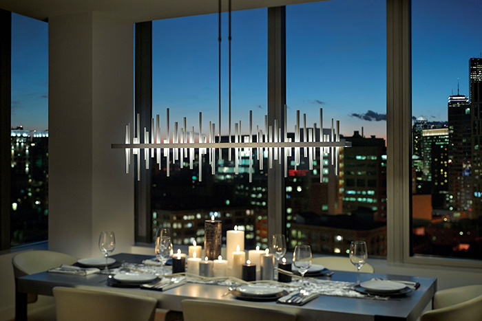 Cityscape LED Large Linear Pendant by Hubbardton Forge