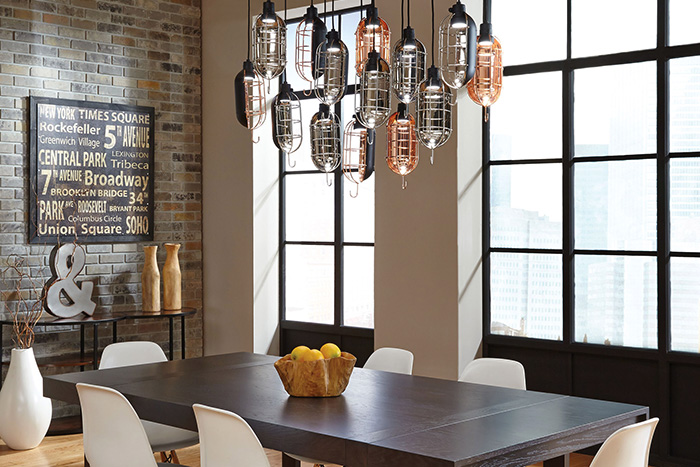 lights over dining table