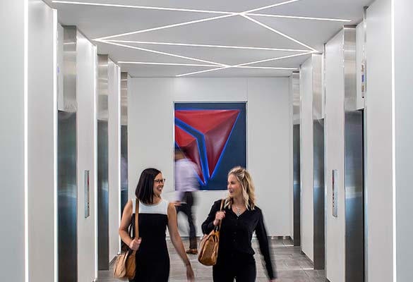 Inside Delta’s Futuristic Lobby