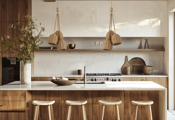 Natural Materials and Organic Shapes