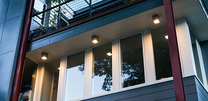 Kube Outdoor Ceiling Flush Mount