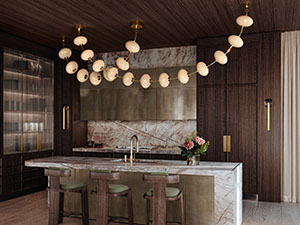 Nephele Chandelier by Corbett Lighting