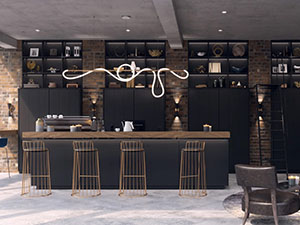 Flow Pipe Suspension Chandelier by PureEdge Lighting