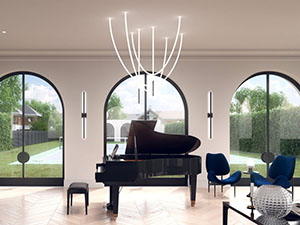 Trapeze Wave Collection by PureEdge Lighting