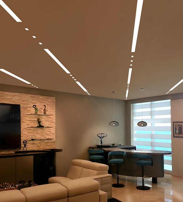 Recessed Lighting: Dots & Dashes -