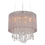 Beverly Drive Pendant - Stainless Steel / Taupe