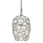 Palla Mini Pendant - Antique Silver / Crystal