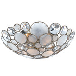 Palla Ceiling Light Fixture - Antique Silver / Crystal