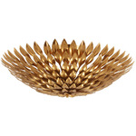 Broche Bowl Ceiling Light - Antique Gold