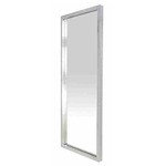 Glam 48 X 86 Floor Mirror  - Polished Stainless Steel / Mirror