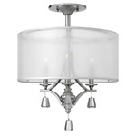 Mime Light Semi Flush Mount - Brushed Nickel