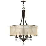 Mime Light Chandelier - French Bronze