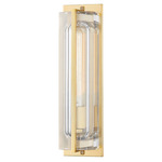 Hawkins Wall Sconce - Aged Brass / Clear