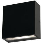 Dexter Outdoor Wall Sconce - Black / Clear