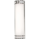 Elston Outdoor Wall Sconce - Brushed Aluminum / White