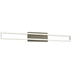 Zola Bathroom Vanity Light - Satin Nickel / White