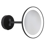 Mascali Wall Mirror - Matte Black / Mirror