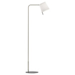 Mitsu Floor Lamp - Matte Nickel / White