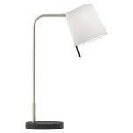 Mitsu Table Lamp - Matte Nickel / White