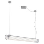 io Linear Pendant - Polished Chrome / Clear