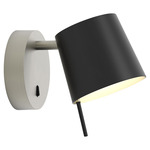 Miura Wall Sconce - Matte Nickel / Matte Black