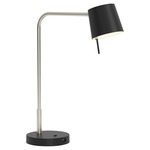 Miura USB Table Lamp - Matte Nickel / Matte Black