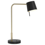 Miura USB Table Lamp - Matte Gold / Matte Black