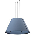 BuzziShade LED Globe Pendant - Black / Light Blue