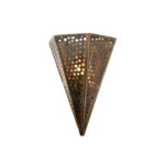 Star Of The East Wall Sconce - Old World Bronze / Clear