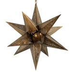 Star Of The East Chandelier - Old World Bronze / Clear