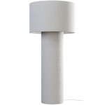 Pipe Floor Lamp - White / White