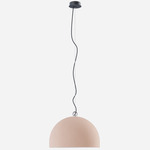 Urban Concrete Pendant - Matte Black / Pink Dust