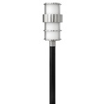 Saturn 120V Outdoor Post / Pier Mount with Opal Glass - Stainless Steel / Etched Opal