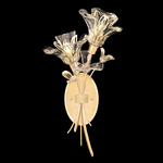 Azu Bouquet Wall Sconce - Gold Leaf / Crystal