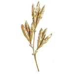 Mango Leaves Wall Decor - Brass