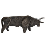 Bull Sculpture - Natural Iron