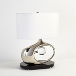 Orbit Table Lamp - Nickel / White