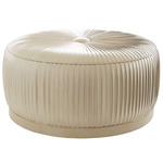 Colette Ottoman - White Oak / Ivory