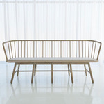 Spindle Bench - Natural / Grey